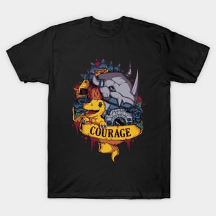 Digimon of Courage Agumon - WarGreymon Tattoo T-Shirt